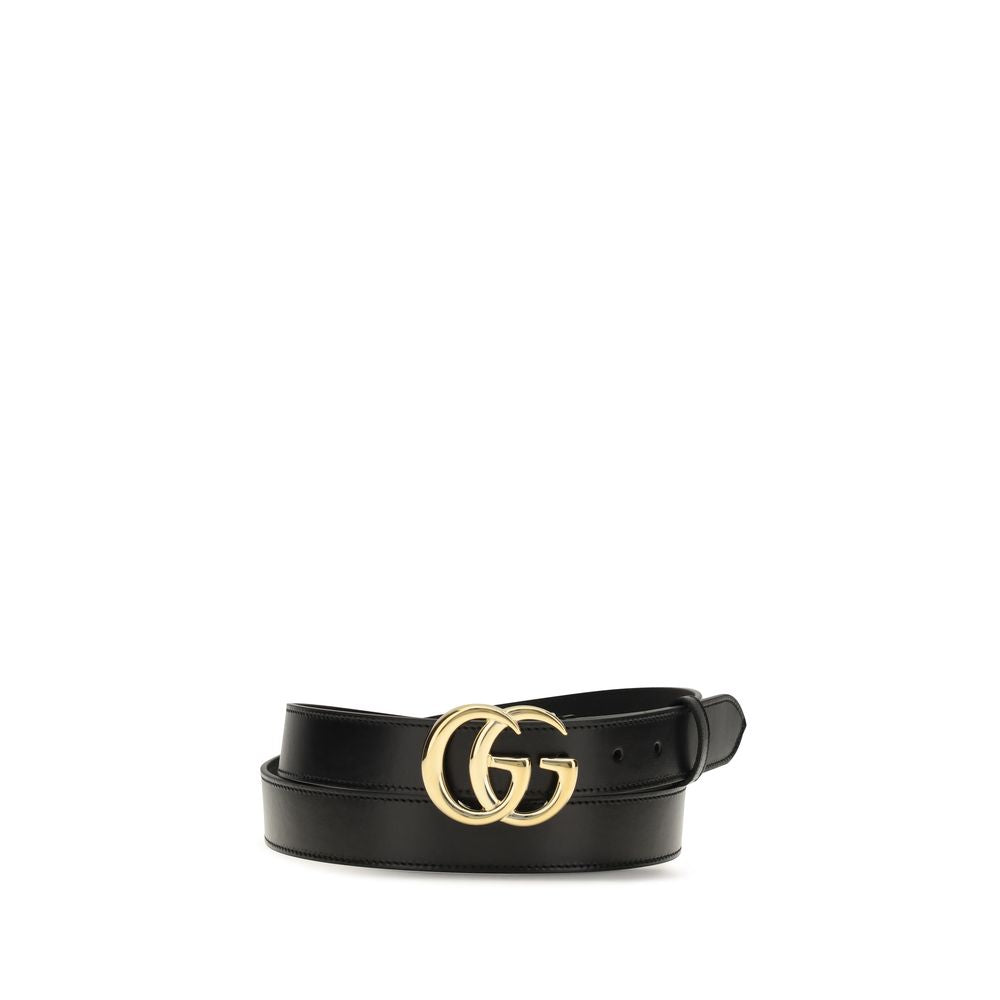 Gucci Black Calf Leather Bos Taurus Regular Belt