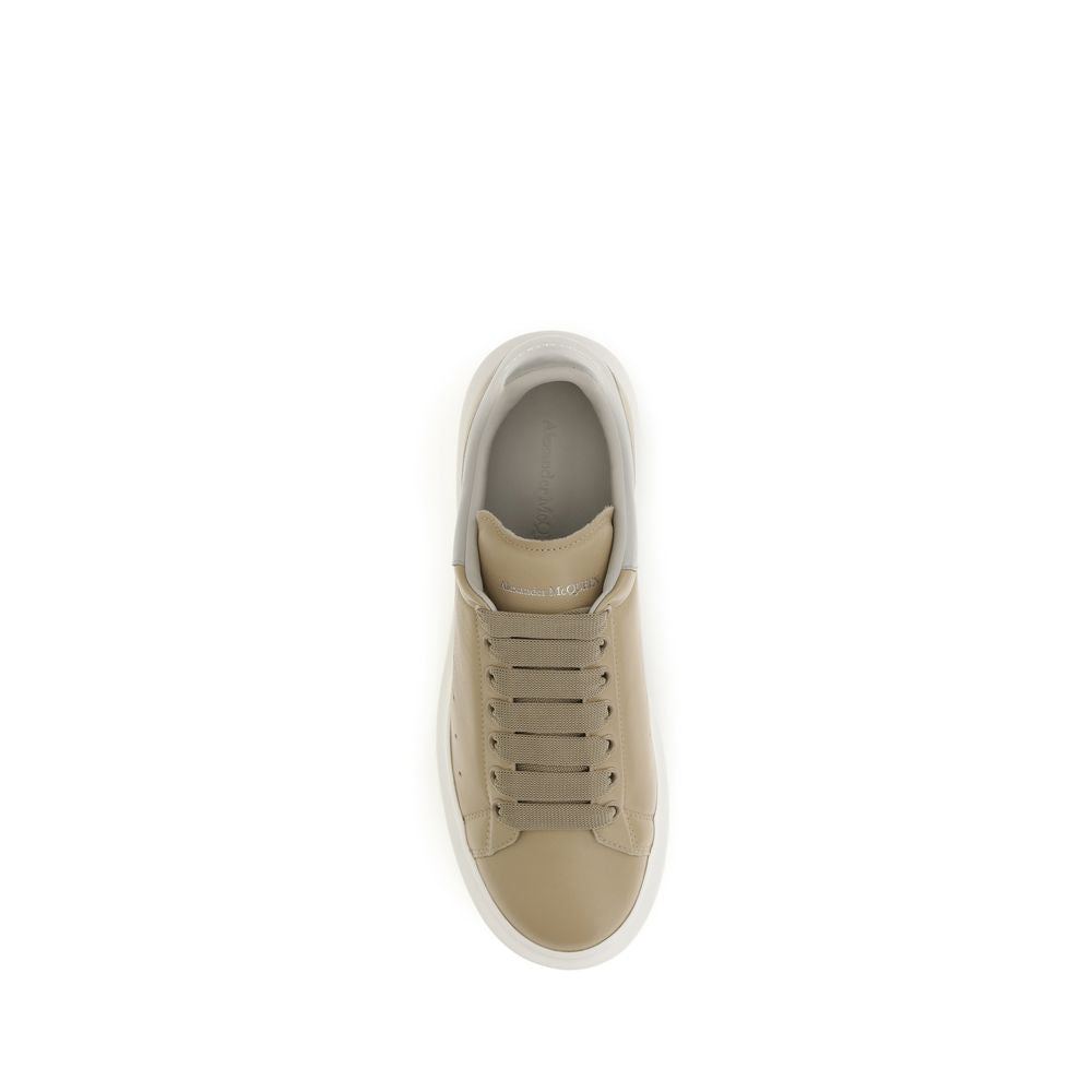 Alexander McQueen Beige Calf Leather Bos Taurus Platform Sneakers