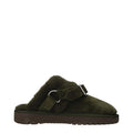 Burberry Green Leather Slippers