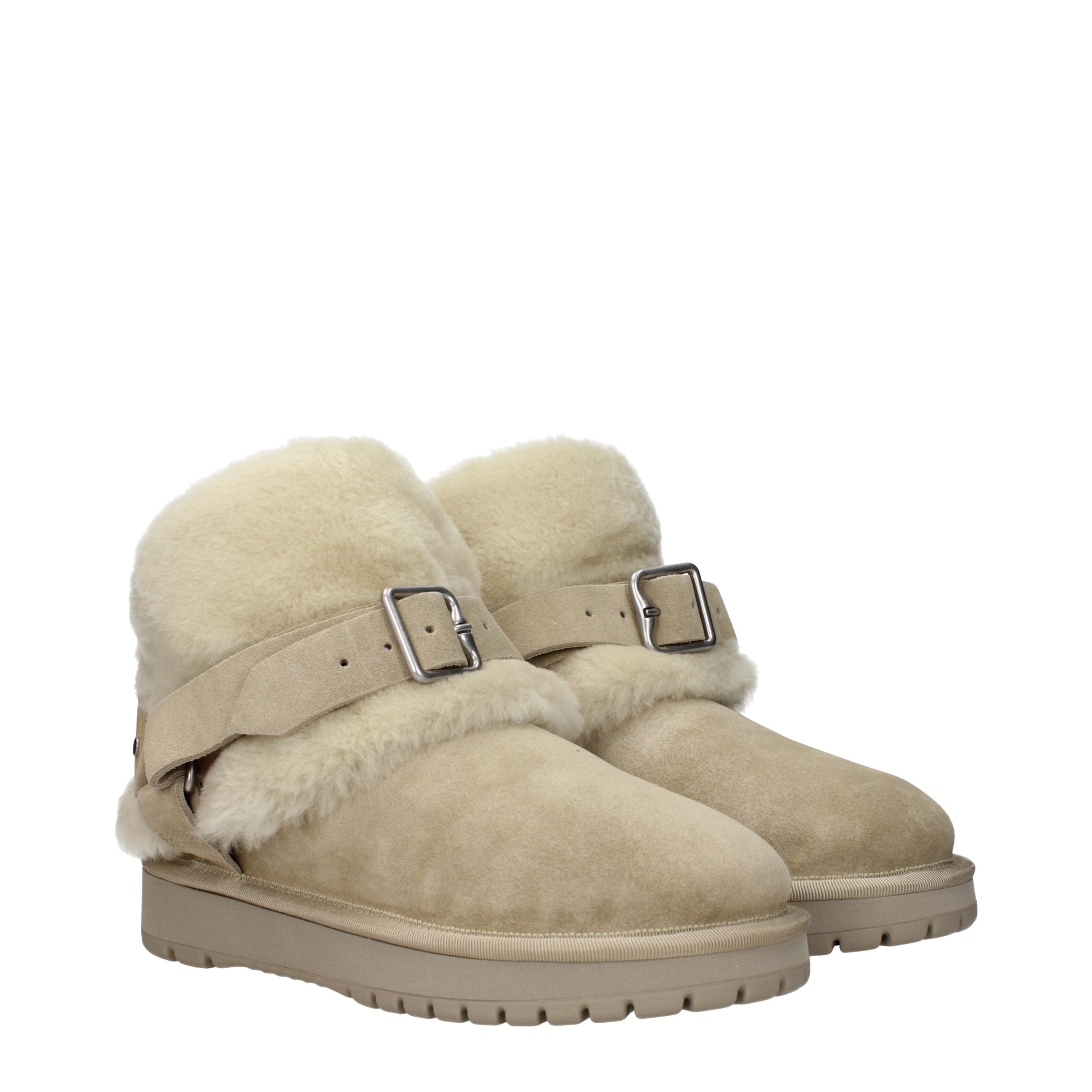 Burberry Green Leather Ankle Boots