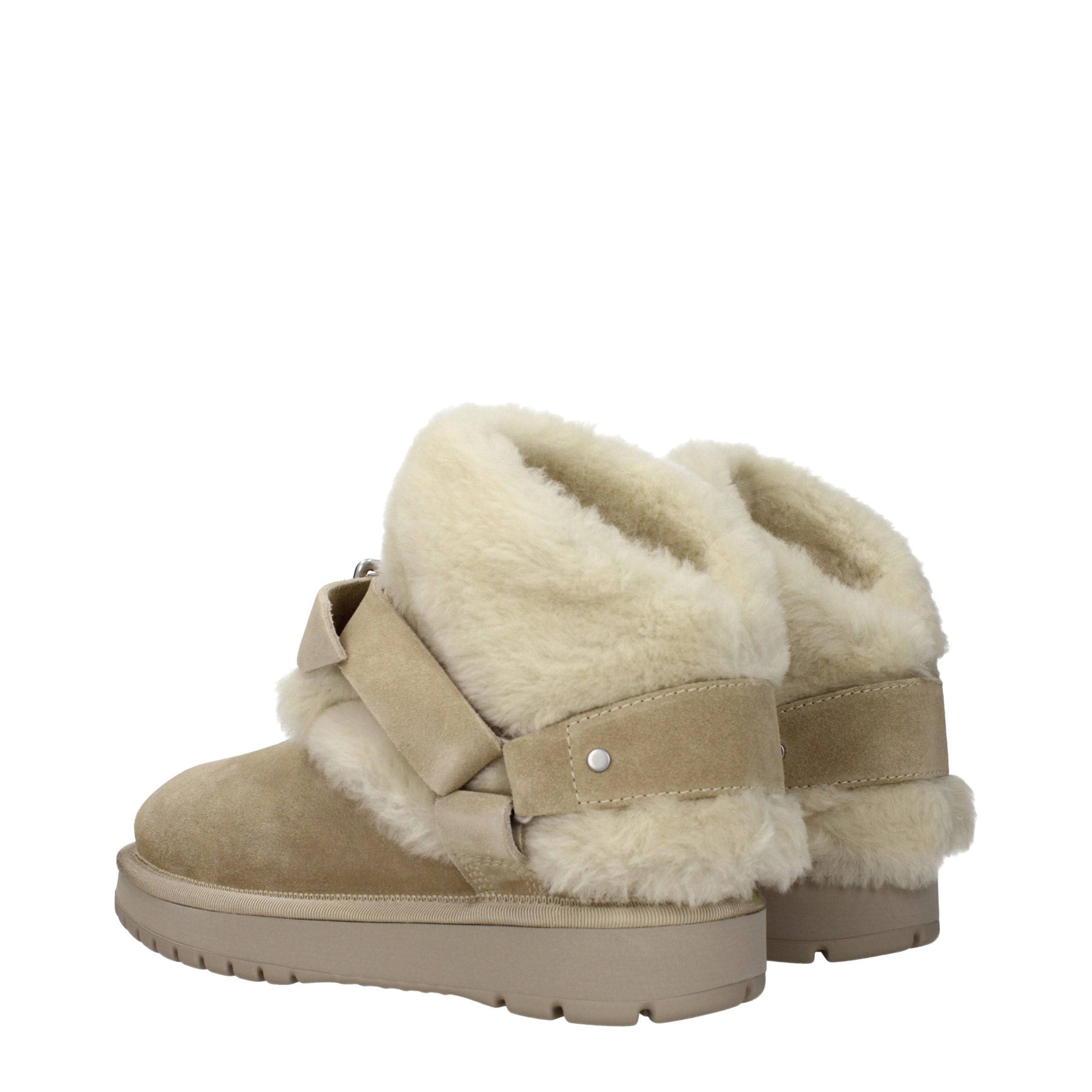 Burberry Green Leather Ankle Boots