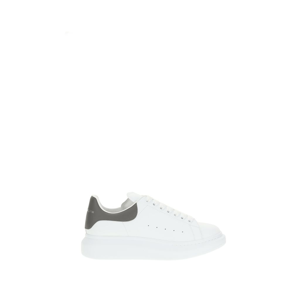 Alexander McQueen White Calf Leather Bos Taurus Platform Sneakers