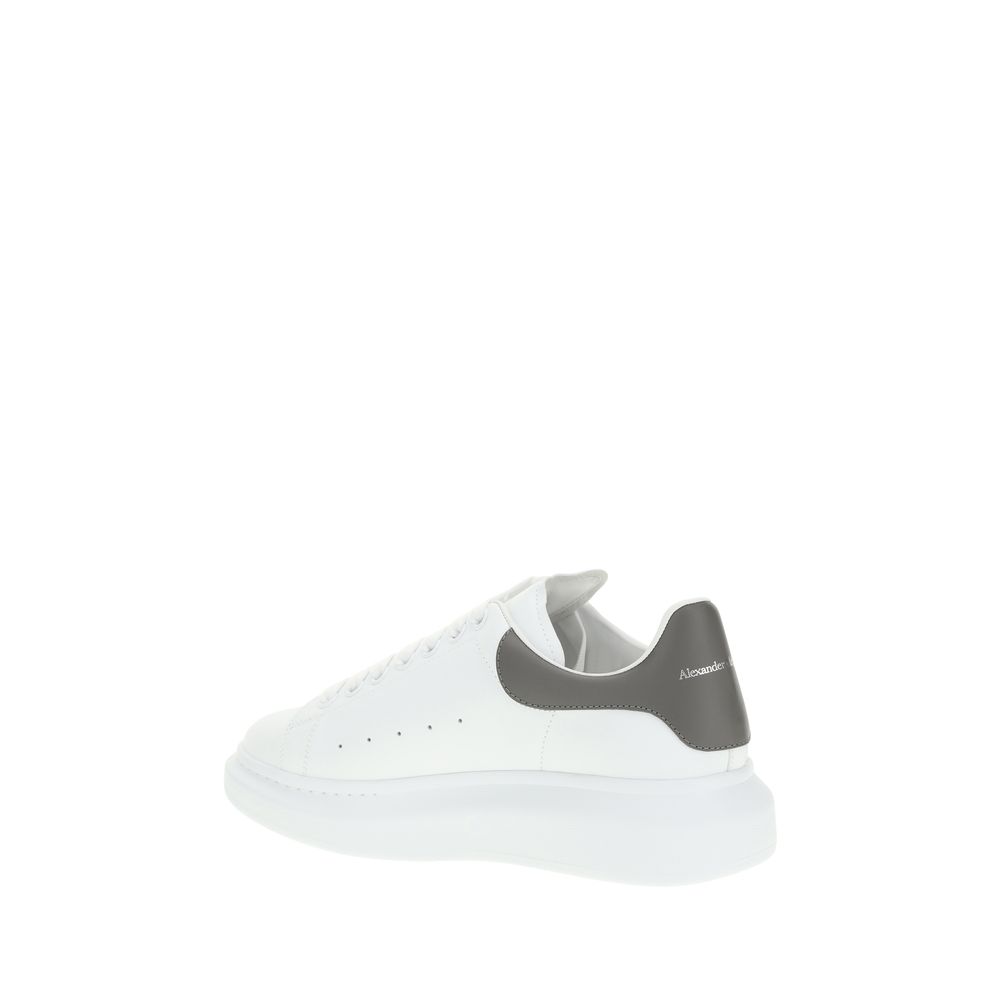 Alexander McQueen White Calf Leather Bos Taurus Platform Sneakers