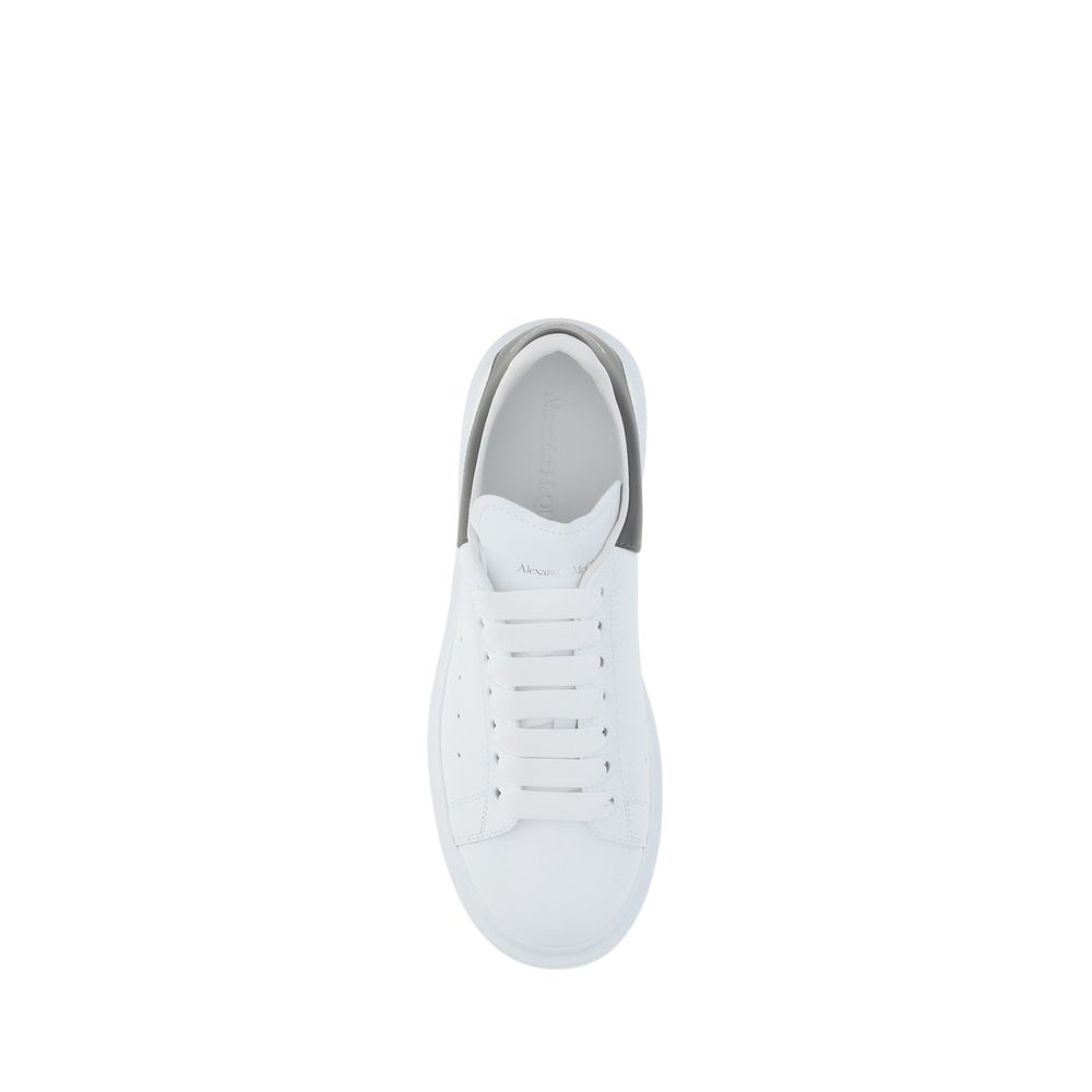 Alexander McQueen White Calf Leather Bos Taurus Platform Sneakers