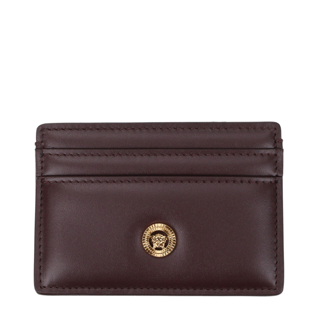 Versace Brown Leather Cardholder