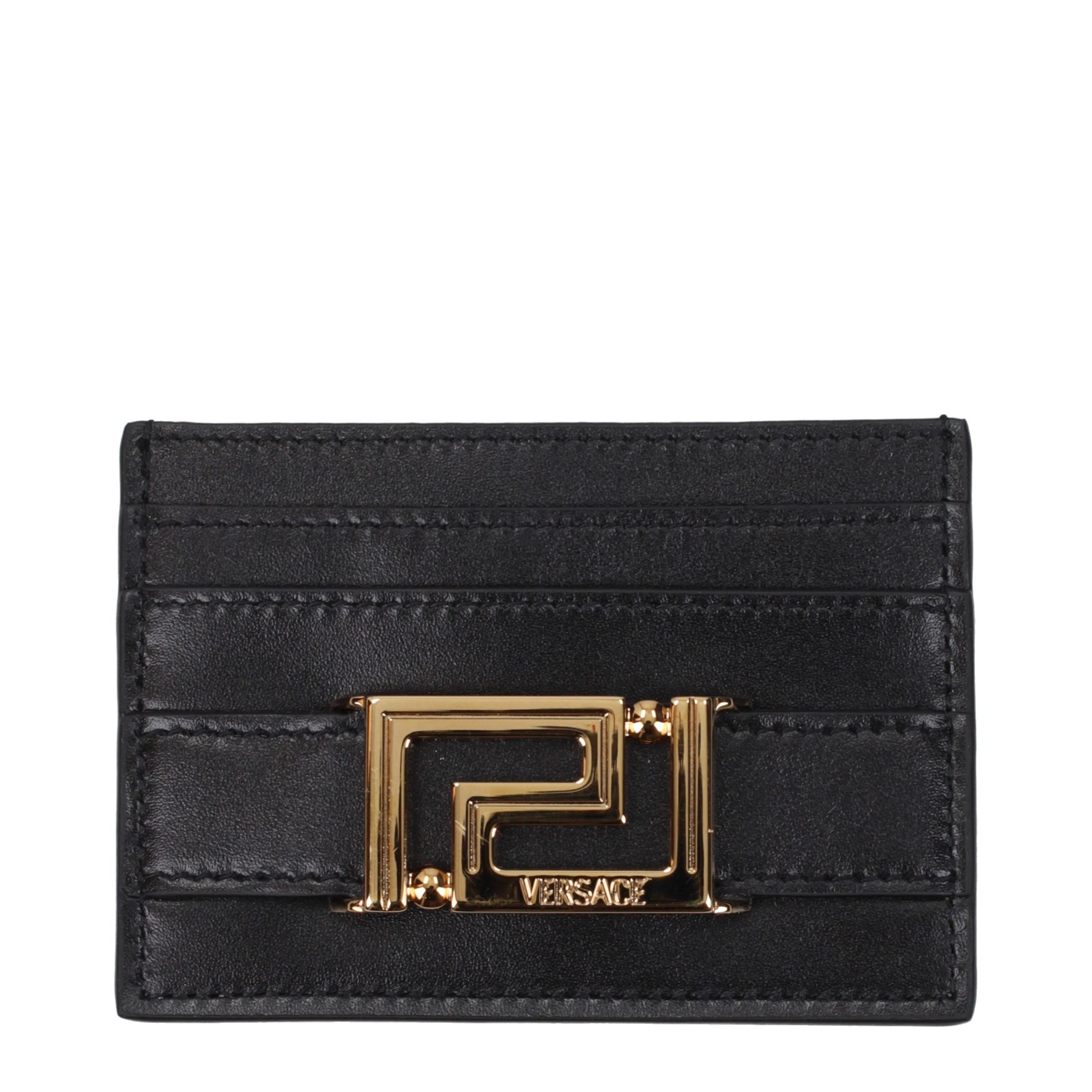 Versace Black Leather Cardholder
