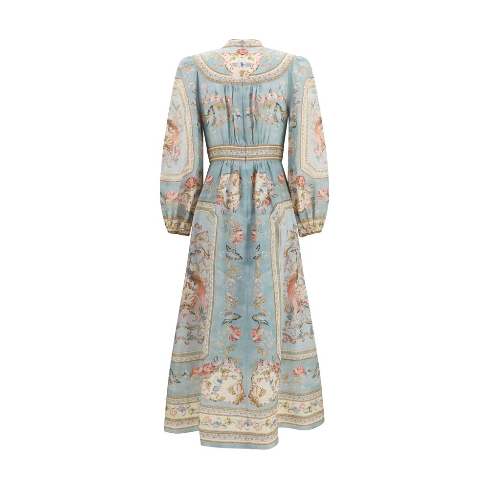Zimmermann Multicolor Linen Casual Dress