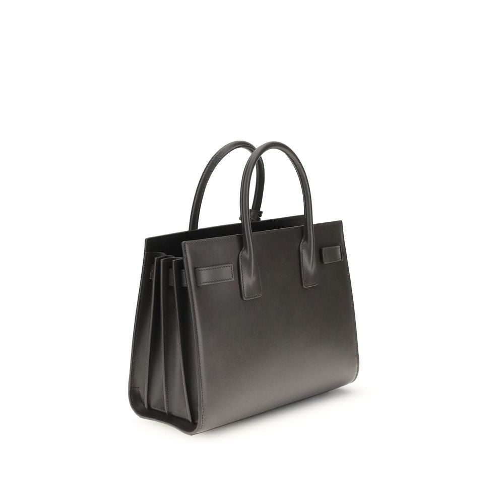 Saint Laurent Gray Calf Leather Bos Taurus Handbag