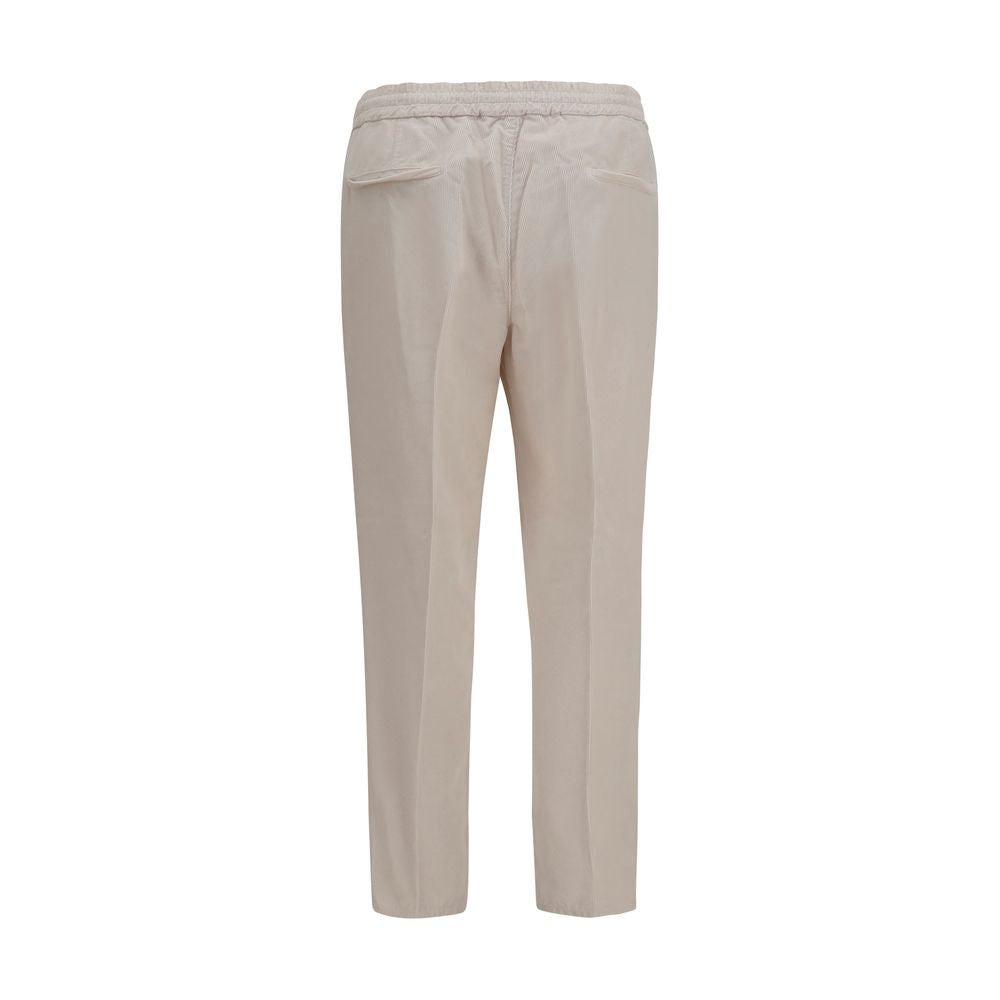 Brunello Cucinelli Beige Cotton Casual Pants