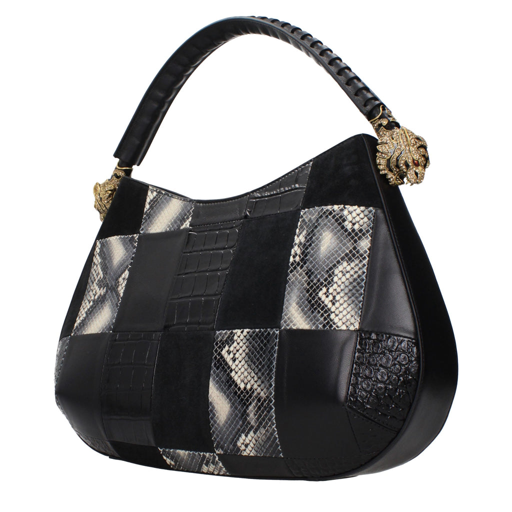 Roberto Cavalli Black Leather Handbag