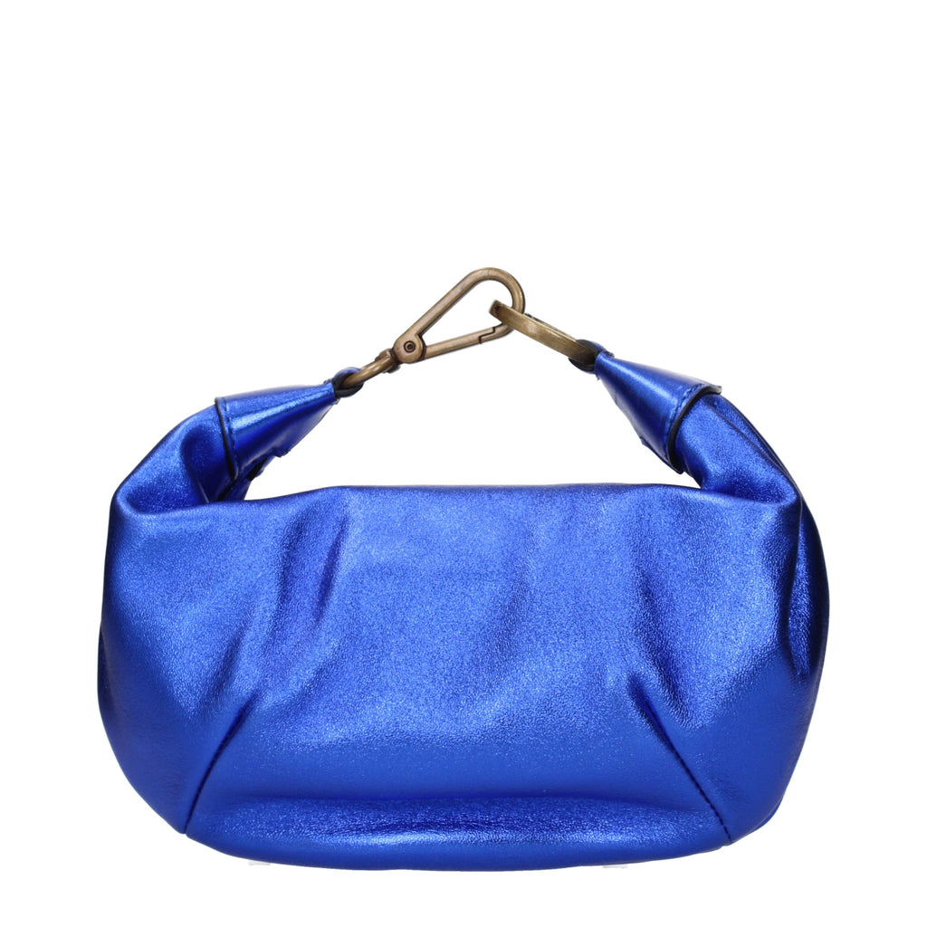 Roberto Cavalli Blue Leather Handbag