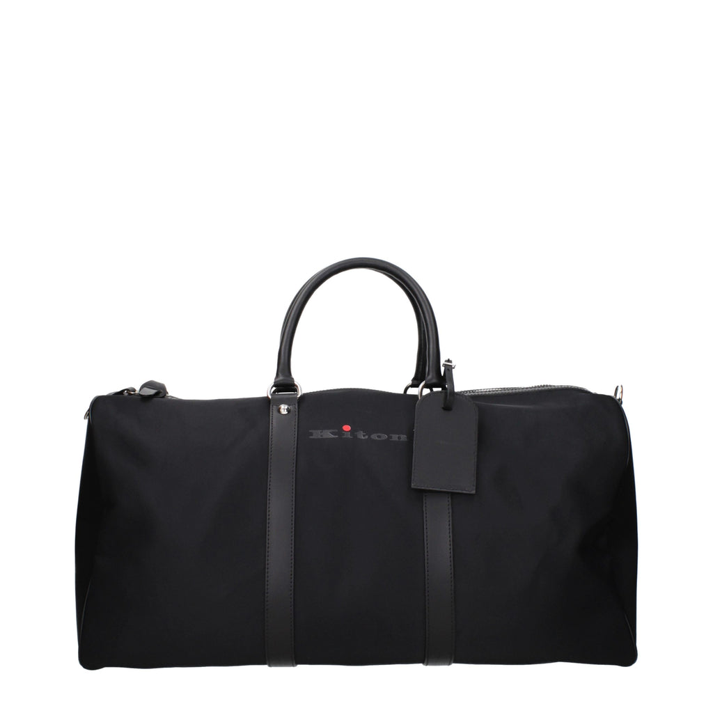 Kiton Black Nylon Luggage And Travel