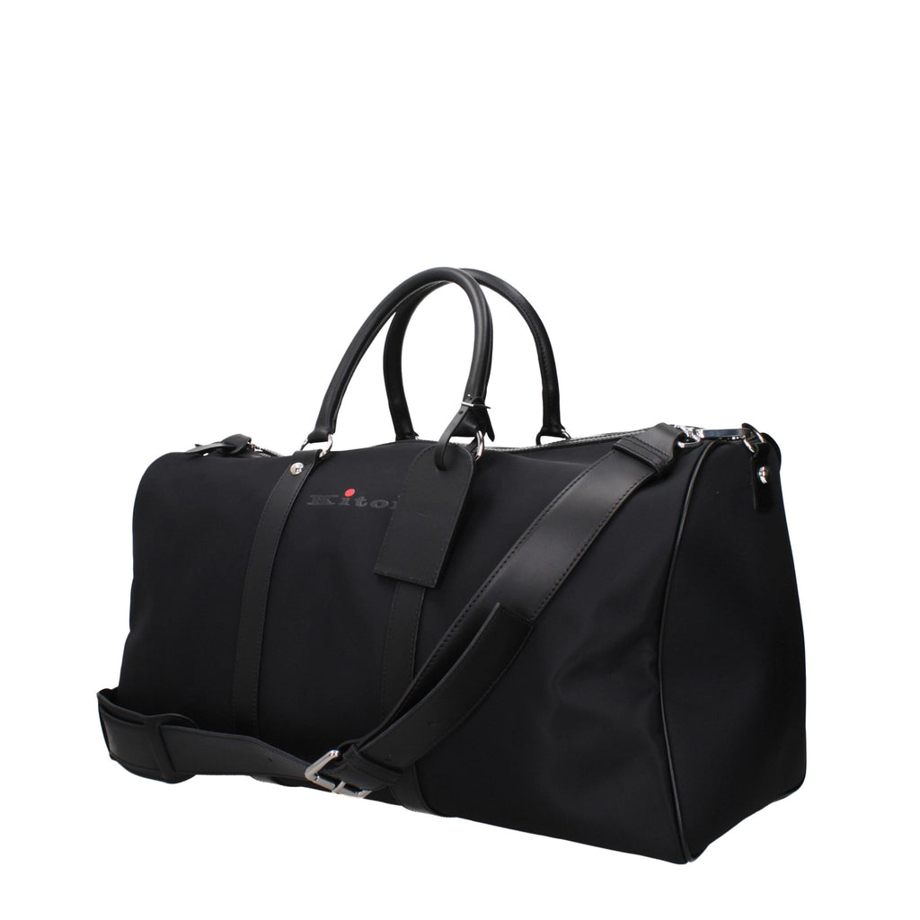 Kiton Black Nylon Luggage And Travel