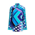 Emilio Pucci Blue Silk Shirt