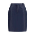 Gucci Blue Silk Skirt
