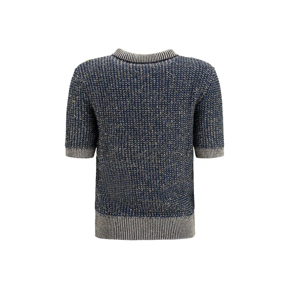 Balmain Blue Polyamide Sweater
