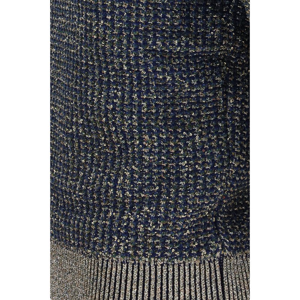 Balmain Blue Polyamide Sweater