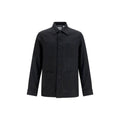 Brunello Cucinelli Black Linen Denim Jacket