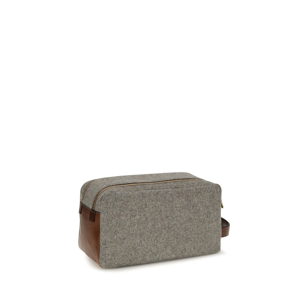 Brunello Cucinelli Gray Wool Oves Aries Other Accessories