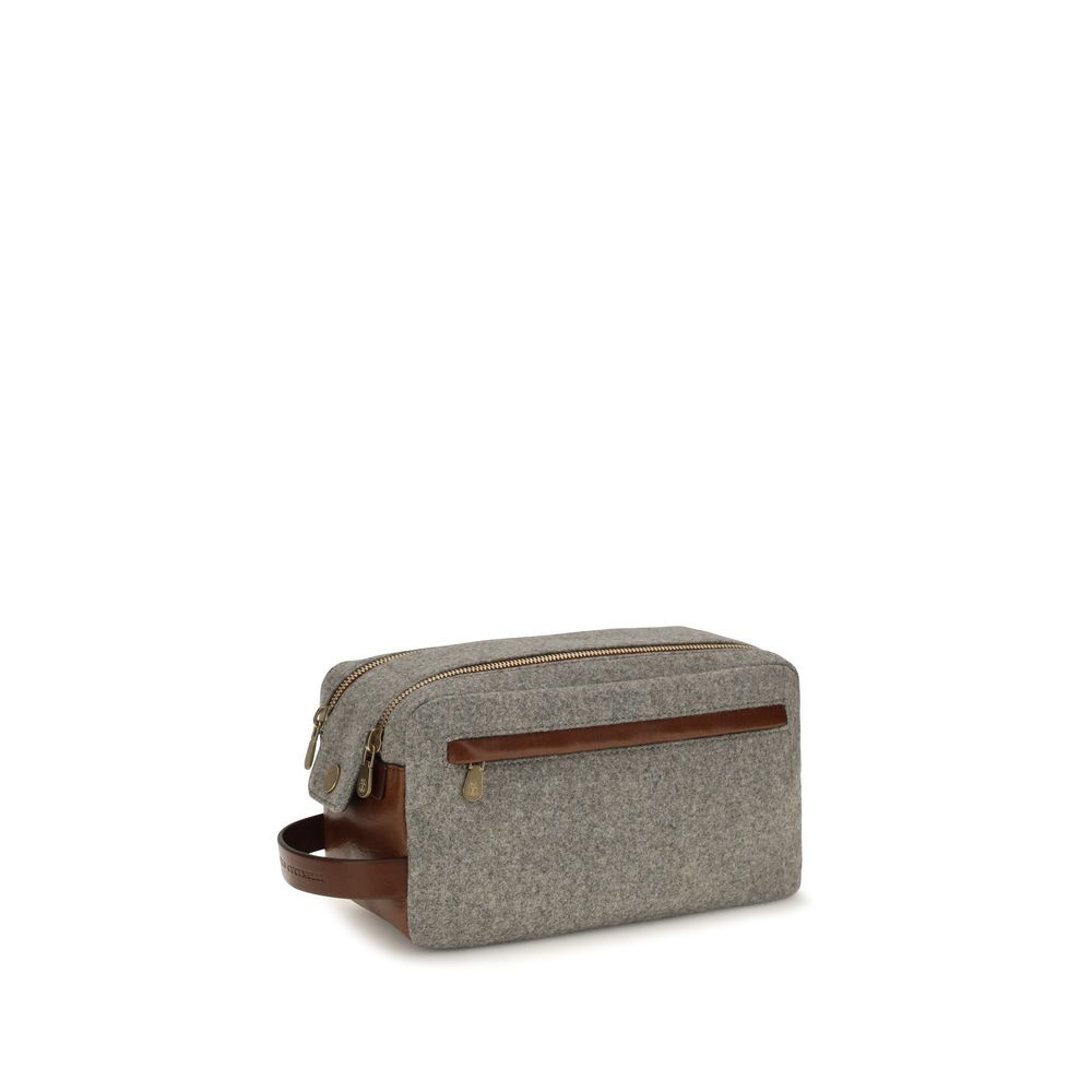 Brunello Cucinelli Gray Wool Oves Aries Other Accessories