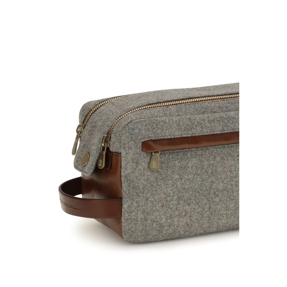 Brunello Cucinelli Gray Wool Oves Aries Other Accessories