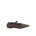 Brunello Cucinelli Brown Leather Ballet Flats