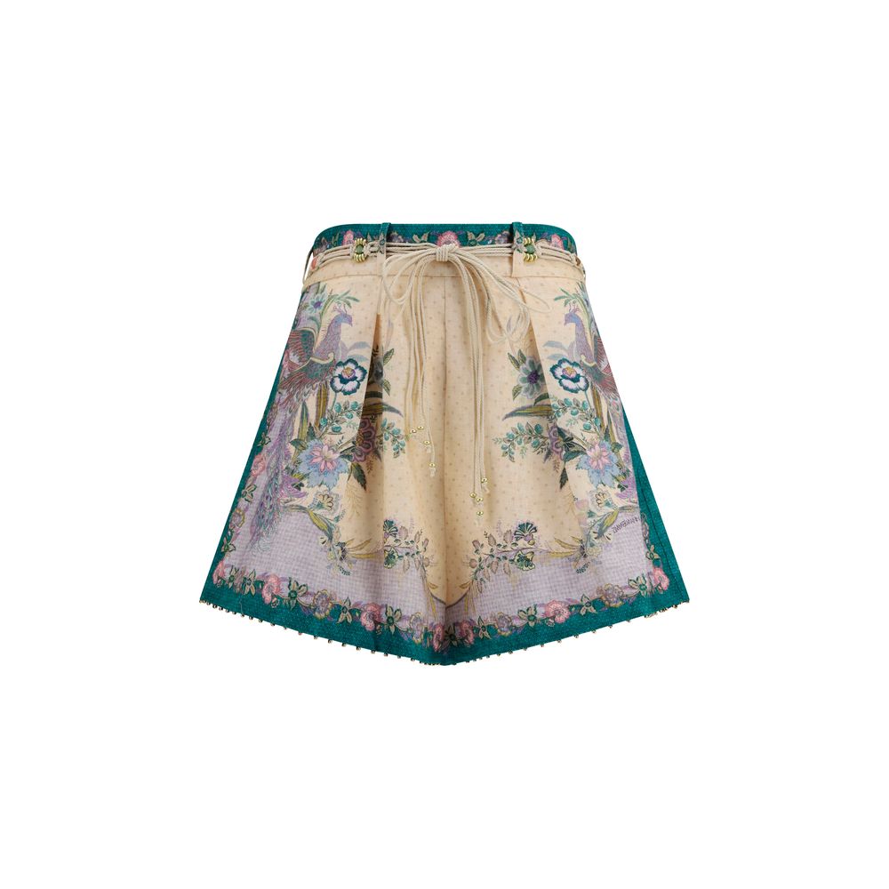 Zimmermann Multicolor Linen Bermuda Shorts