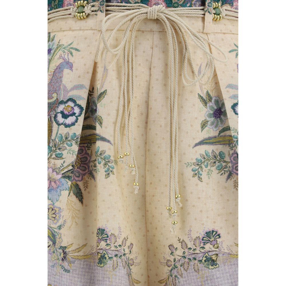 Zimmermann Multicolor Linen Bermuda Shorts