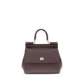 Dolce & Gabbana Brown Calf Leather Bos Taurus Handbag