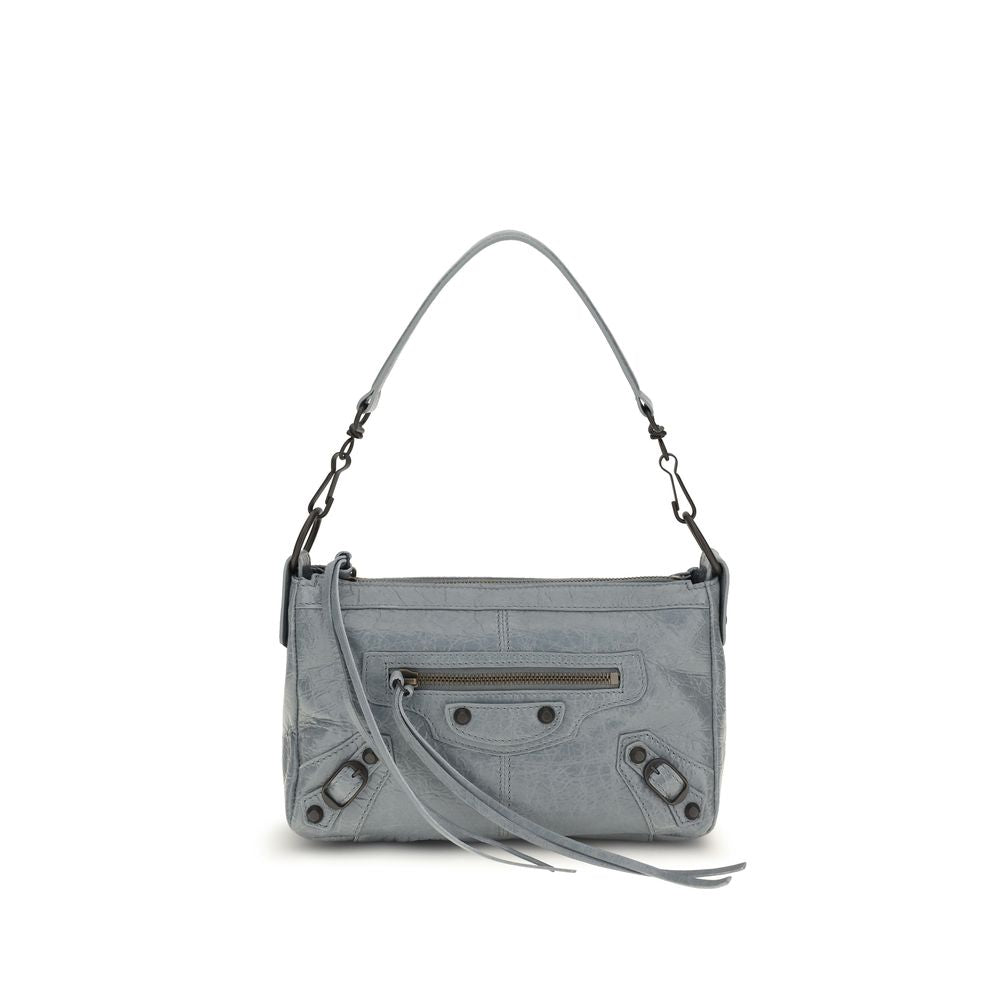 Balenciaga Gray Lamb Ovis Aries Aries Shoulder Bag