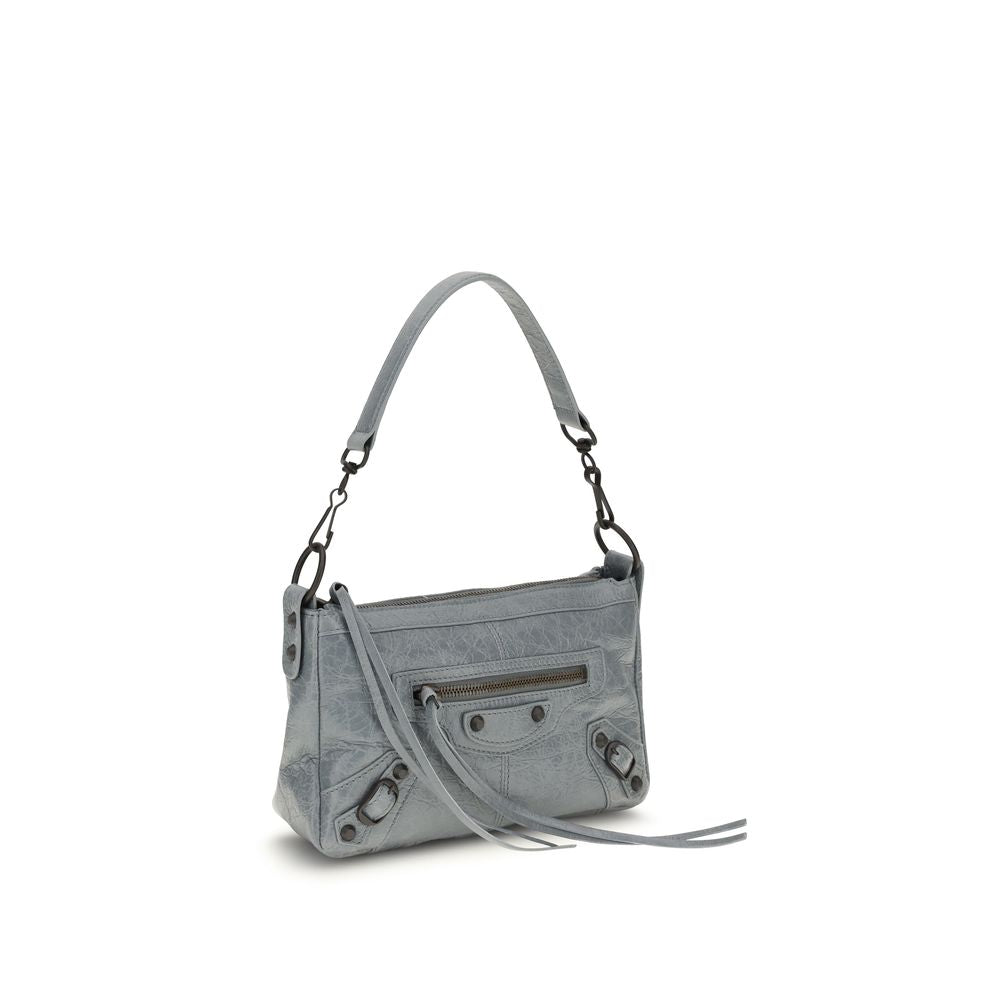Balenciaga Gray Lamb Ovis Aries Aries Shoulder Bag