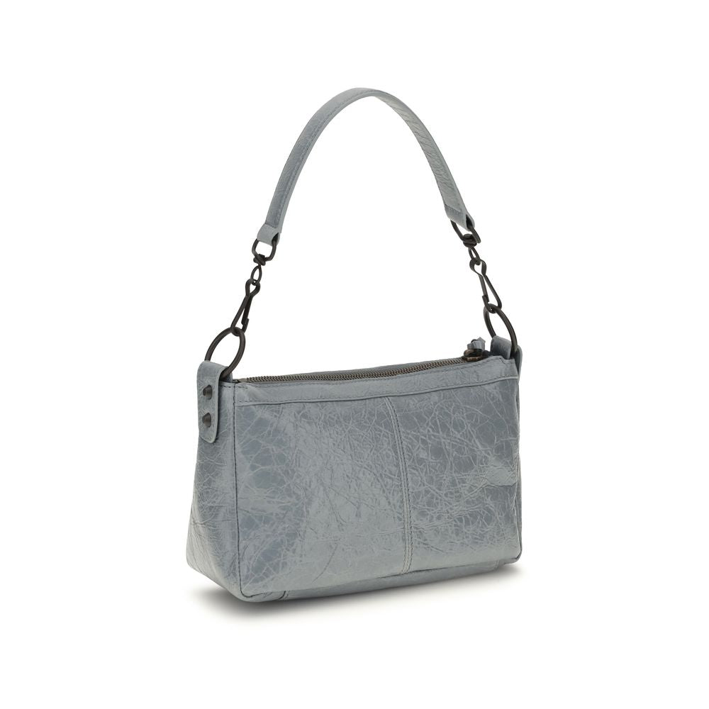 Balenciaga Gray Lamb Ovis Aries Aries Shoulder Bag