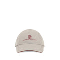 Brunello Cucinelli Gray Polyester Cap (Baseball Hat)