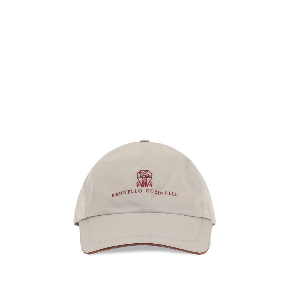 Brunello Cucinelli Gray Polyester Cap (Baseball Hat)