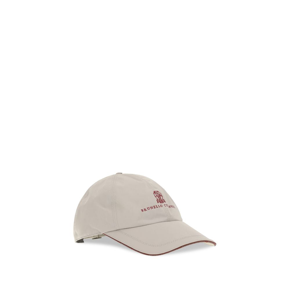 Brunello Cucinelli Gray Polyester Cap (Baseball Hat)