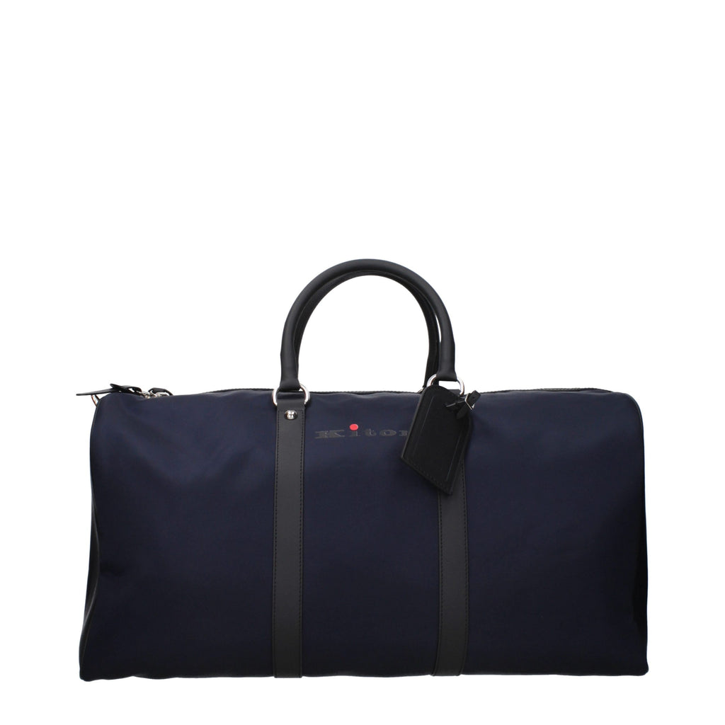 Kiton Blue Nylon Luggage And Travel