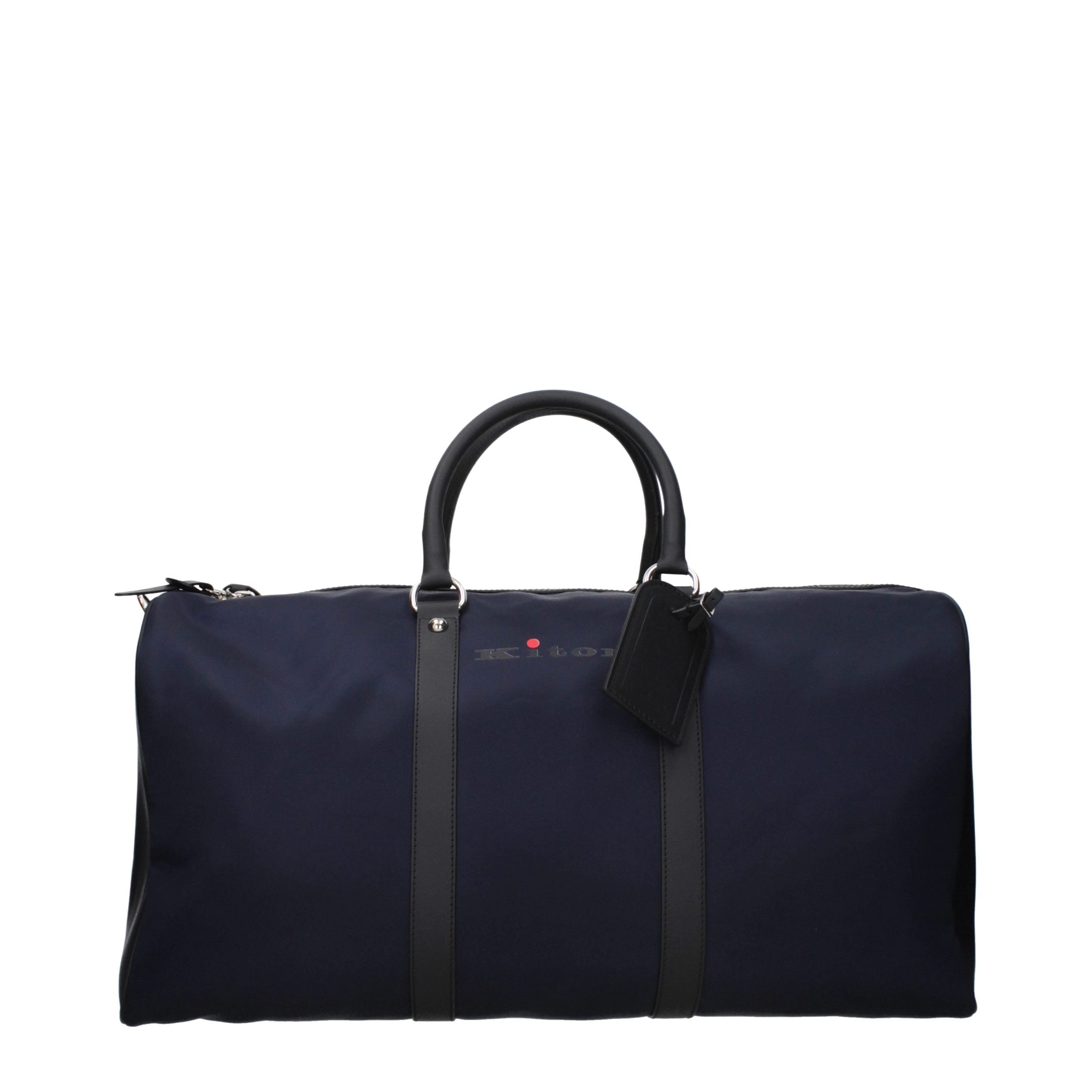 Kiton Blue Nylon Luggage And Travel