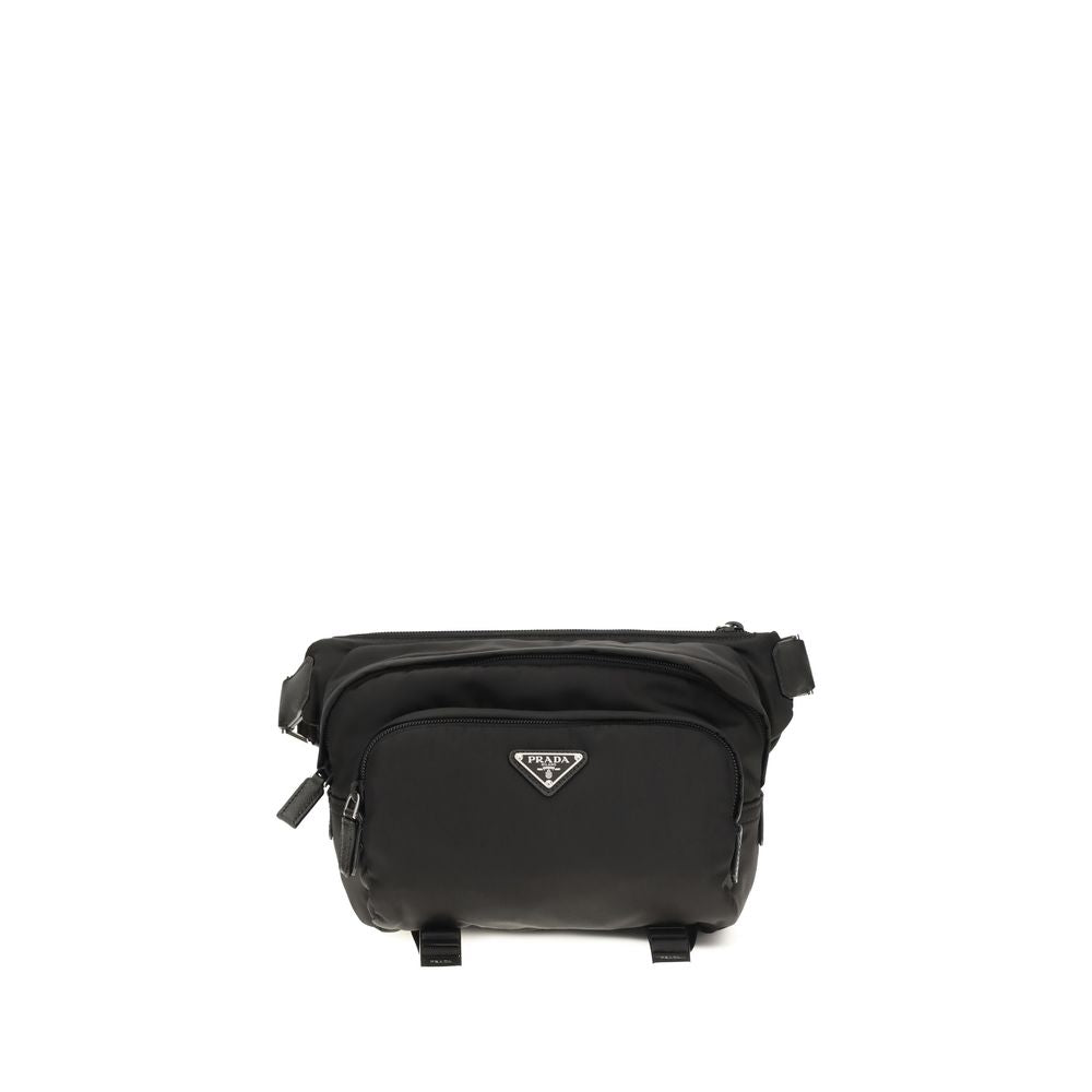 Prada Black Nylon Shoulder Bag