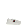 Gucci White Calf Leather Bos Taurus Chunky Sneakers