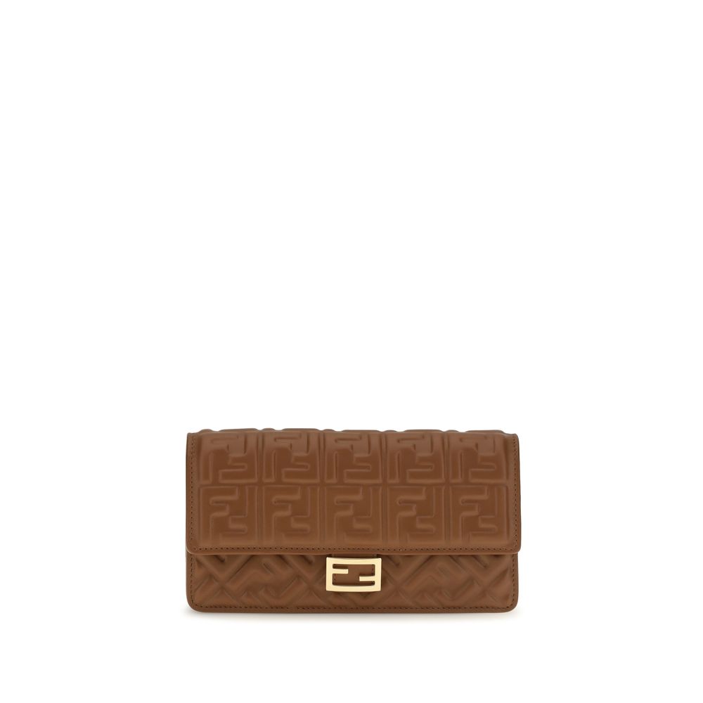 Fendi Brown Calf Leather Bos Taurus Wallet