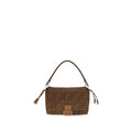 Fendi Brown Raffia Shoulder Bag