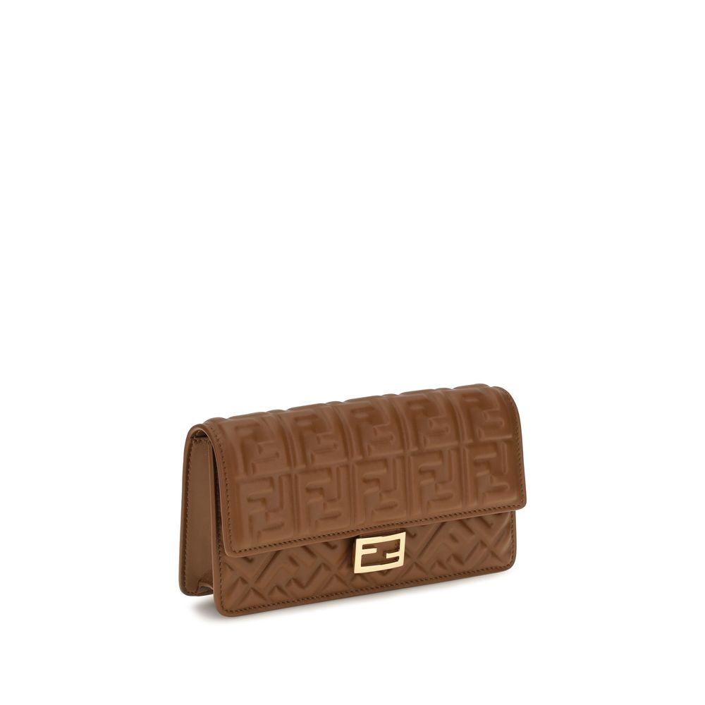 Fendi Brown Calf Leather Bos Taurus Wallet