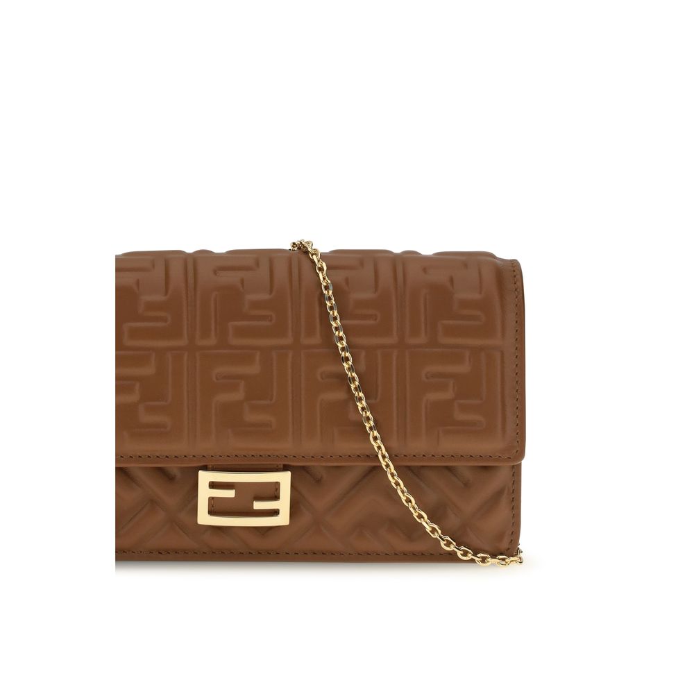 Fendi Brown Calf Leather Bos Taurus Wallet