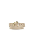 Chloé Beige Calf Leather Bos Taurus Regular Belt