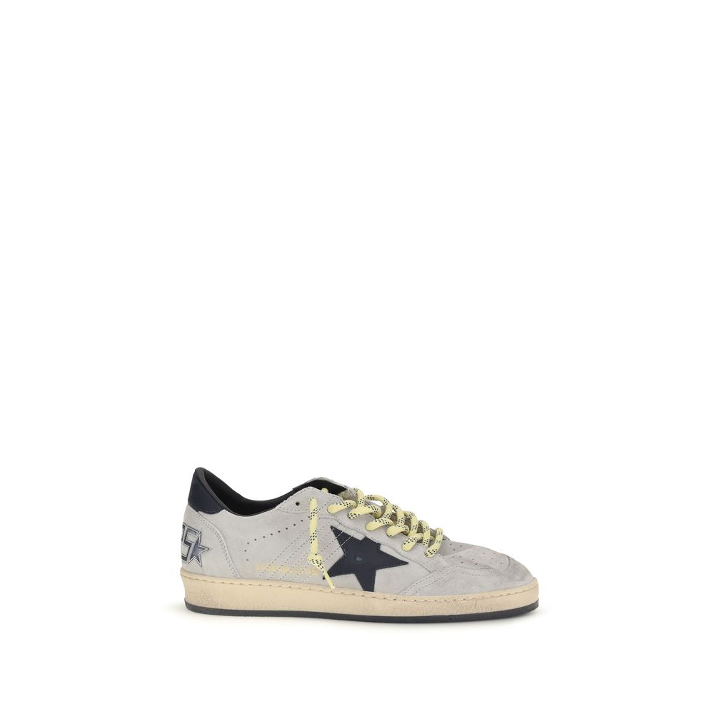 Golden Goose Gray Calf Leather Bos Taurus Sneakers