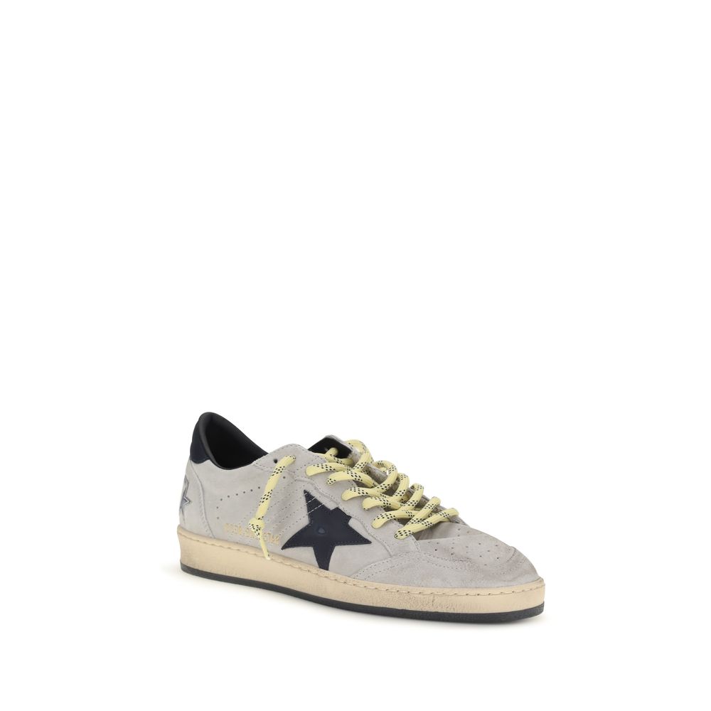 Golden Goose Gray Calf Leather Bos Taurus Sneakers