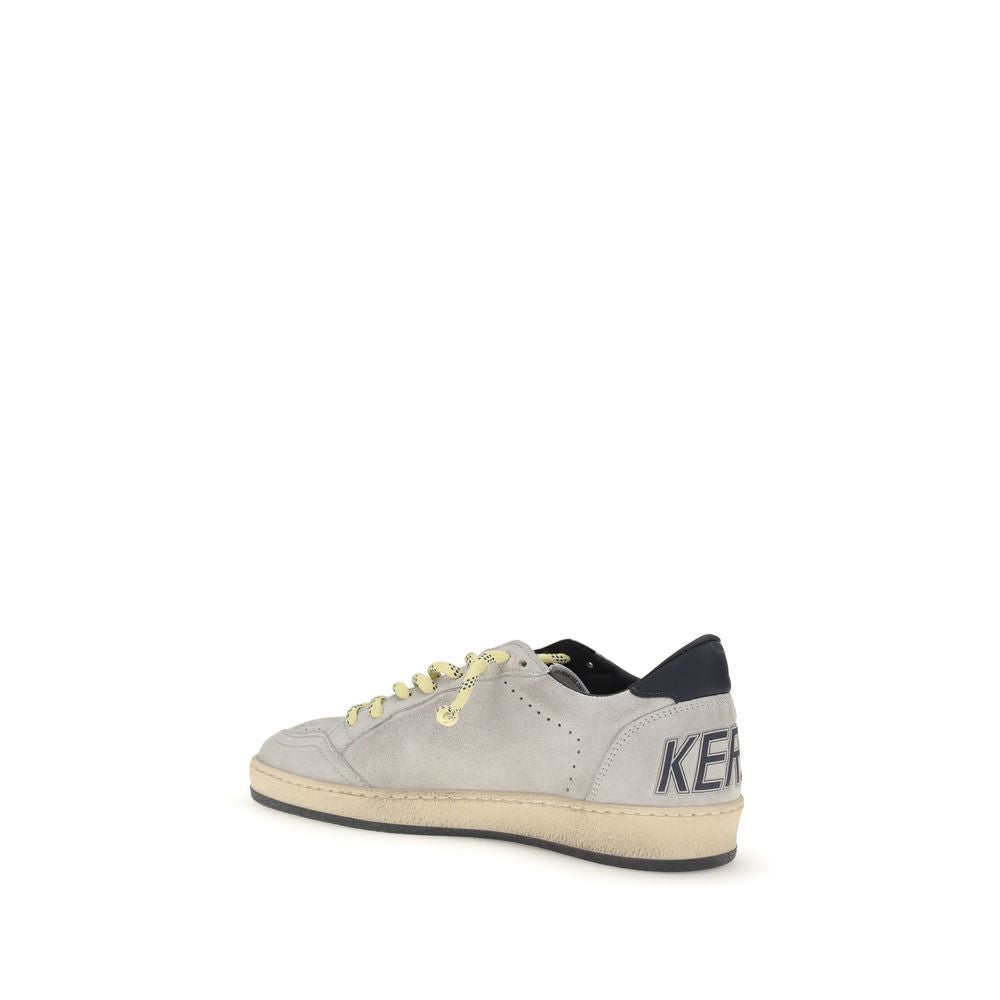 Golden Goose Gray Calf Leather Bos Taurus Sneakers