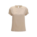 Brunello Cucinelli Beige Elastane Blouse