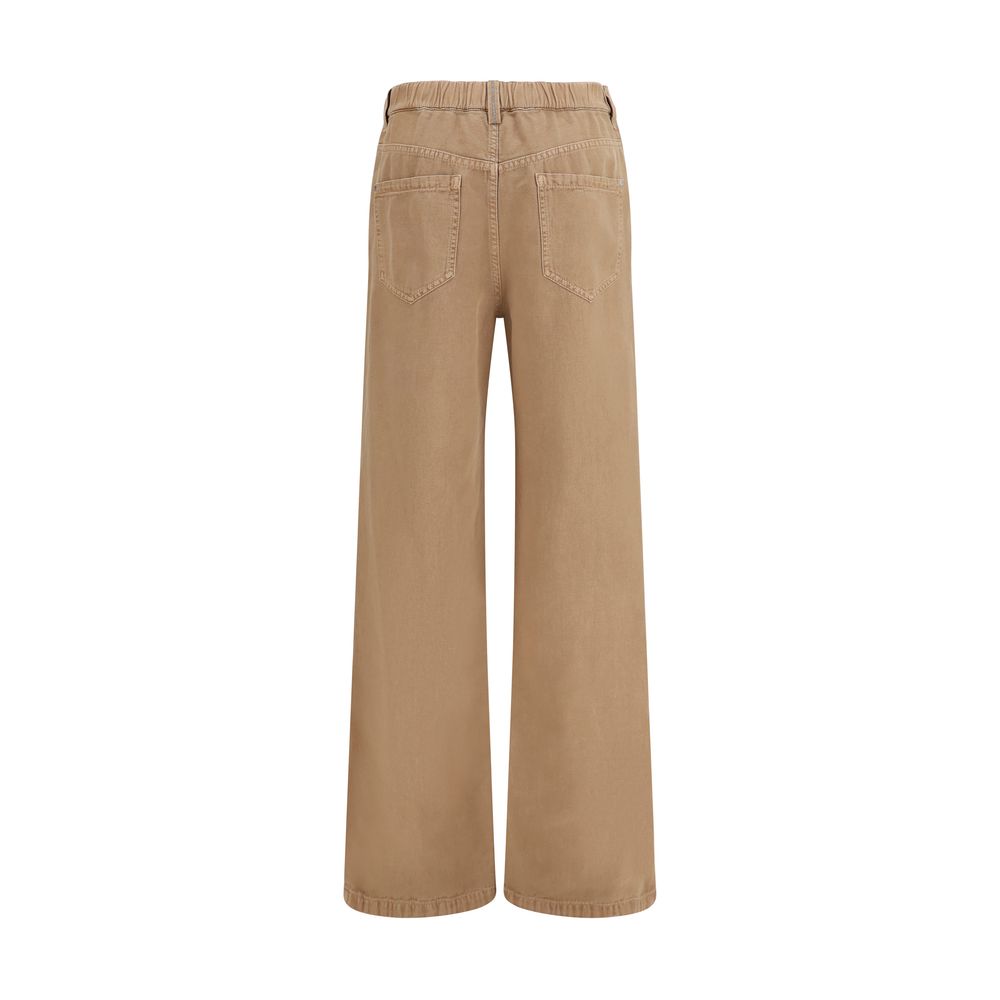 Brunello Cucinelli Beige Cotton Jeans Denim