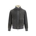 Brunello Cucinelli Gray Wool Oves Aries Full-Length Jacket